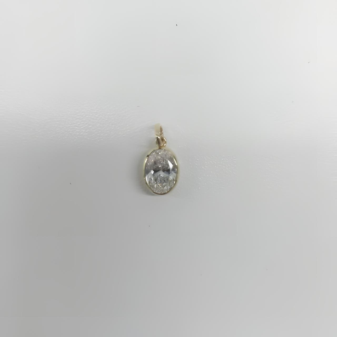 实验室培育钻石1克拉椭圆泡吊坠【腾腾严选】赠925链  【圣诞限定】