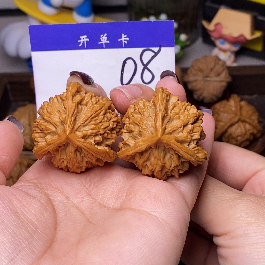 桃核吊坠文玩核桃盘山三棱39全品n