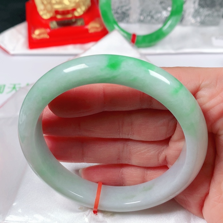 未镶嵌手镯翡翠  编号1062 正圈61-62福利镯