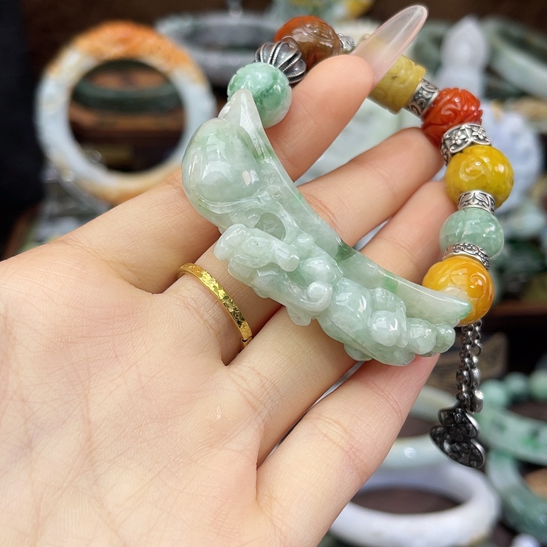 霖***楠翡翠未镶嵌手链手链