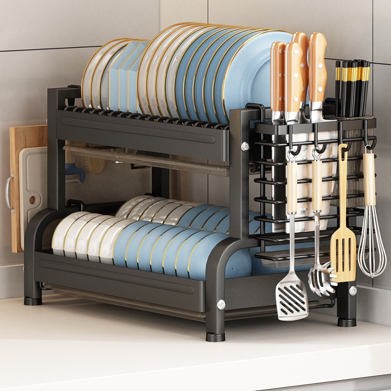 家用沥水碗碗碟架置物架收纳架沥水架碗筷碗架筷子多功能收纳盒