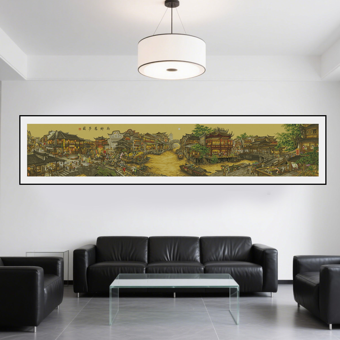 【新疆长绒棉古绢布】7293南乡旧梦全景十字绣  传世名画 66种绣线