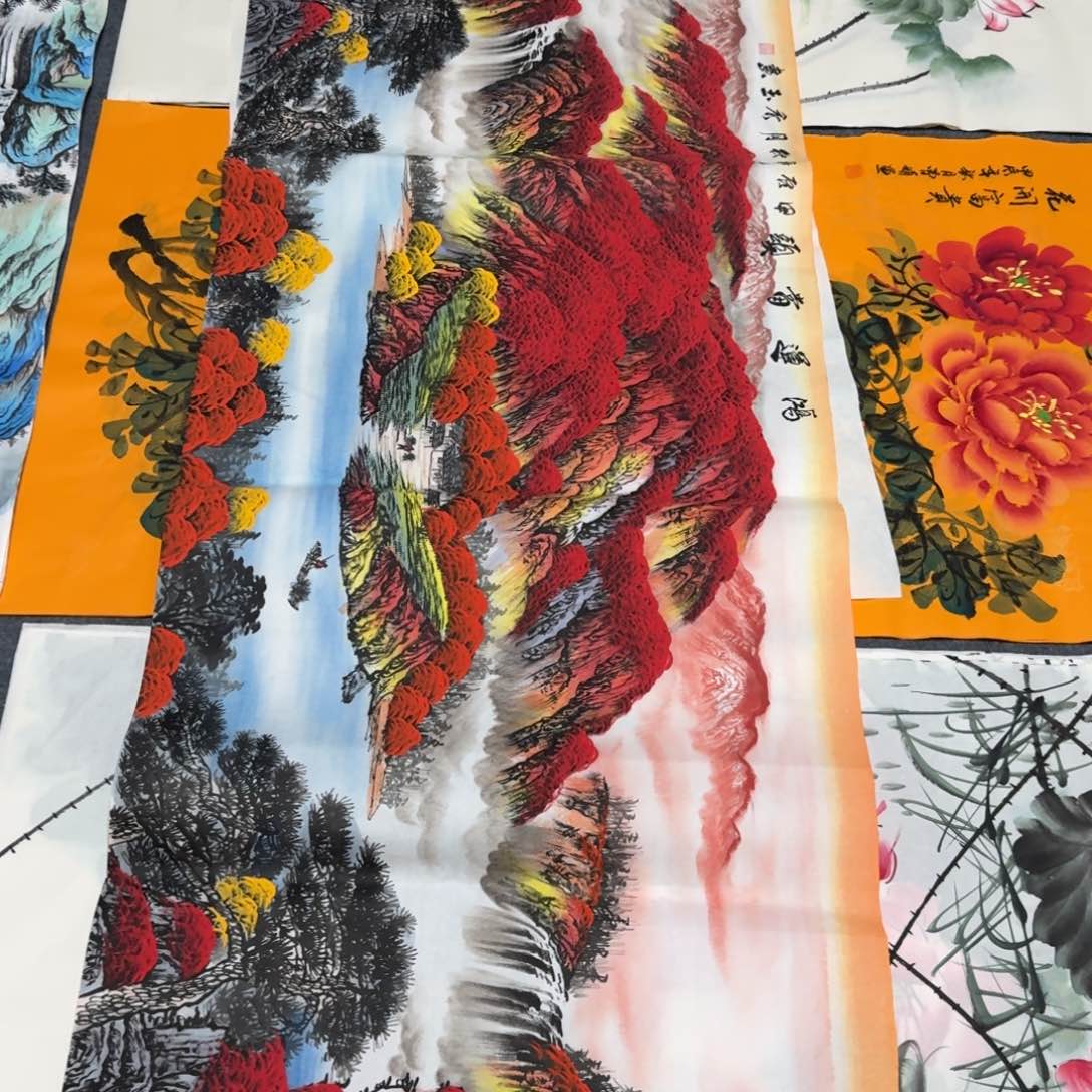 国画中****程晓彤美术馆直播间