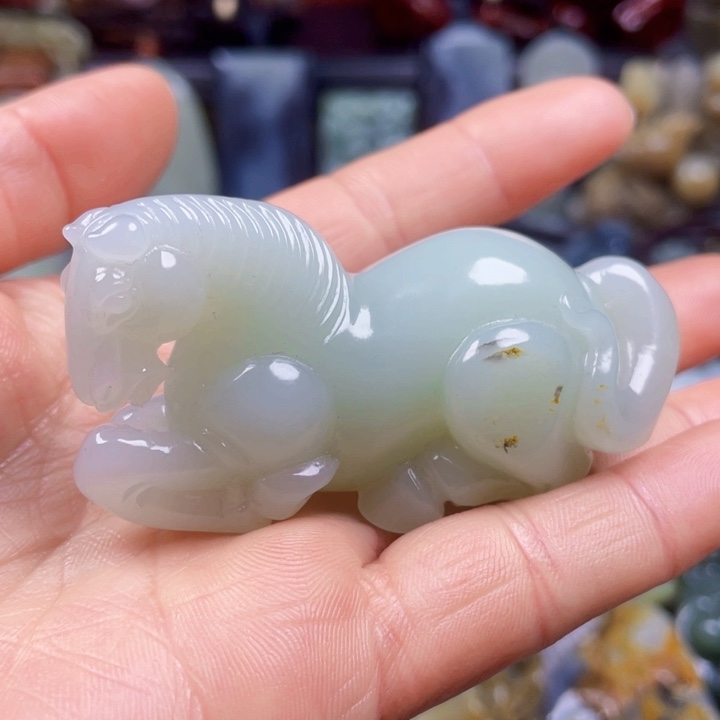 和田玉挂件未镶嵌风*楼