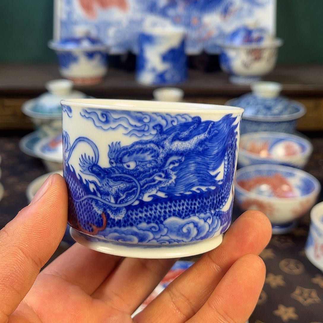 瓷片自成堂景德镇手工手绘