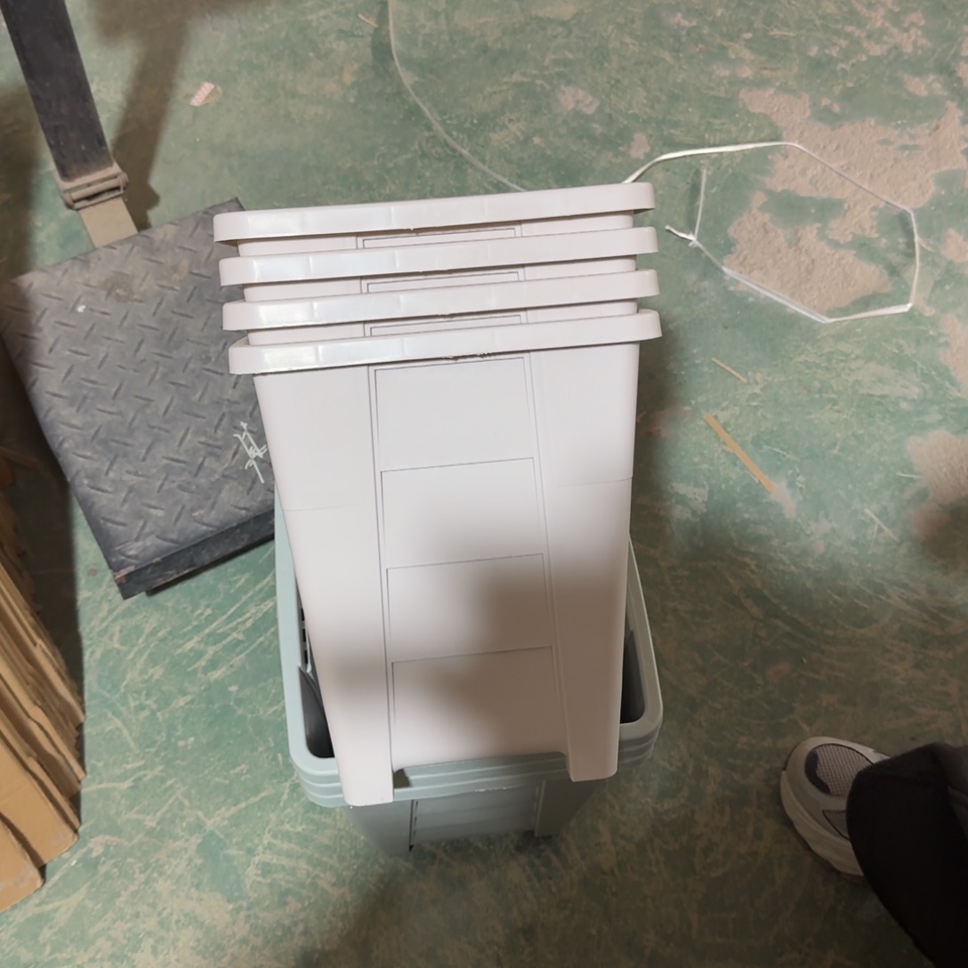 方盆四号 无拖灰白 四个