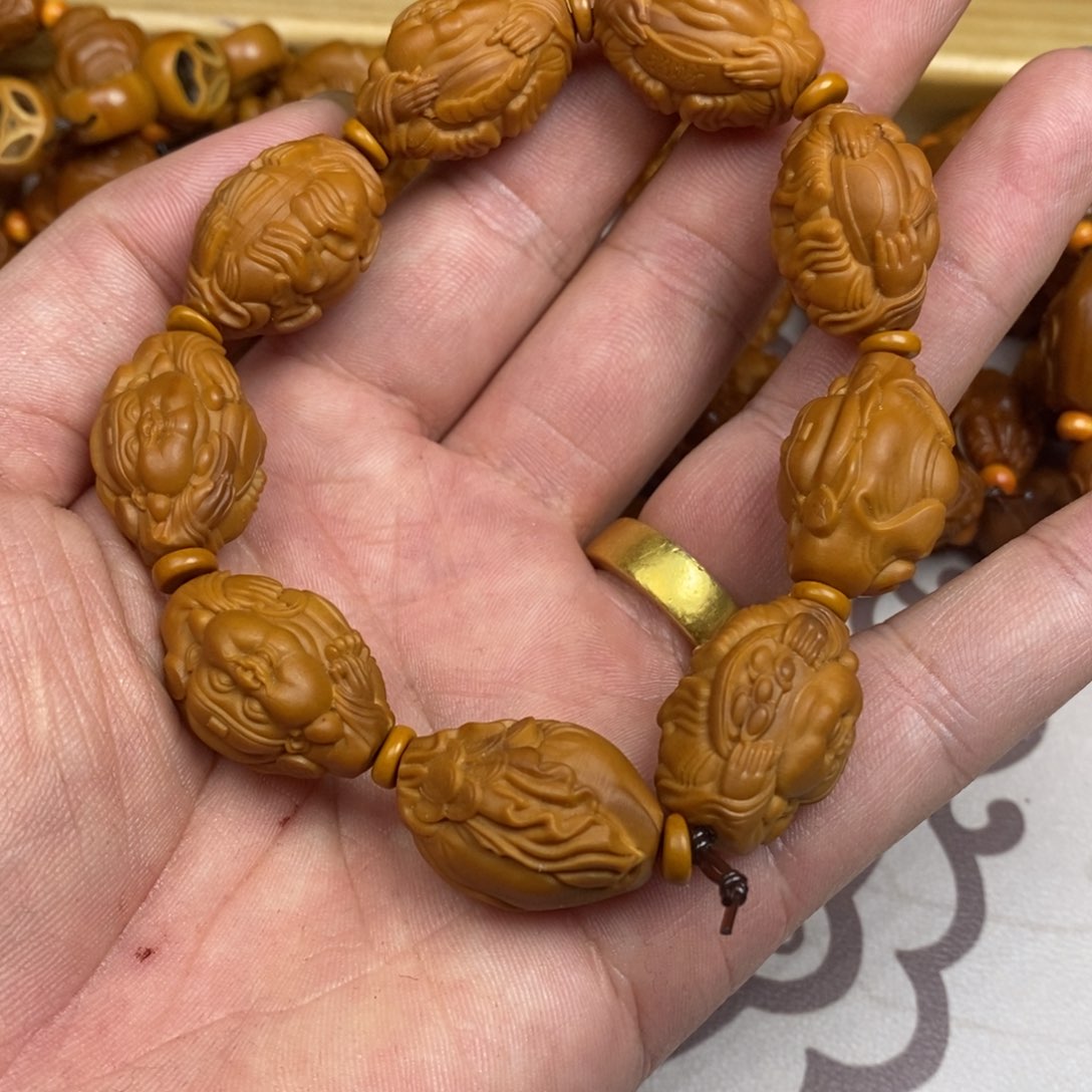 橄榄核手串/手链橄榄核橄榄核雕刻强