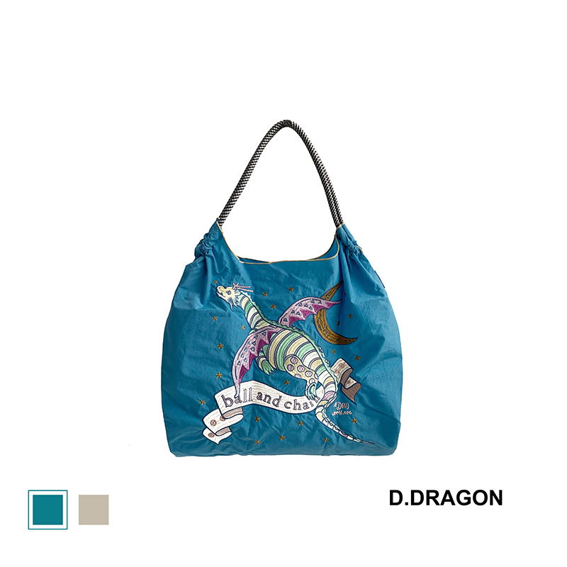 【飞龙】Ball&Chain官方正品刺绣购物袋通勤斜挎包环保袋女包时尚