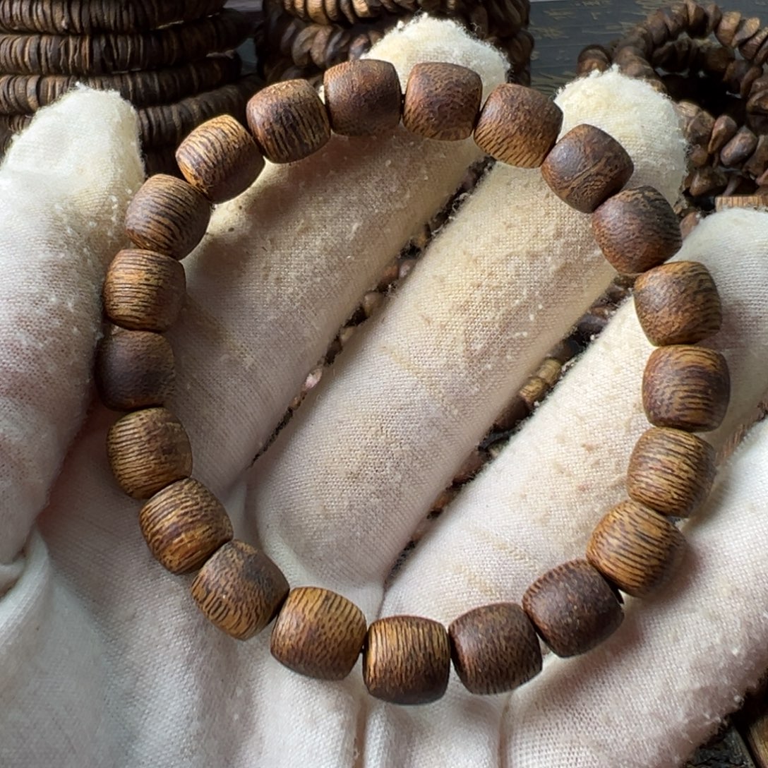 沉香手串0.8奇楠鼓珠单圈