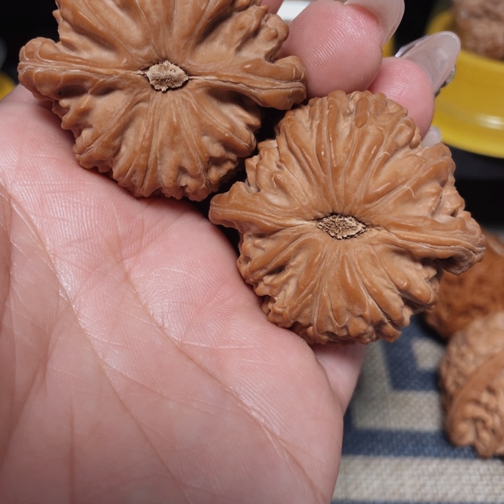 文玩核桃把件石****计白狮子44
