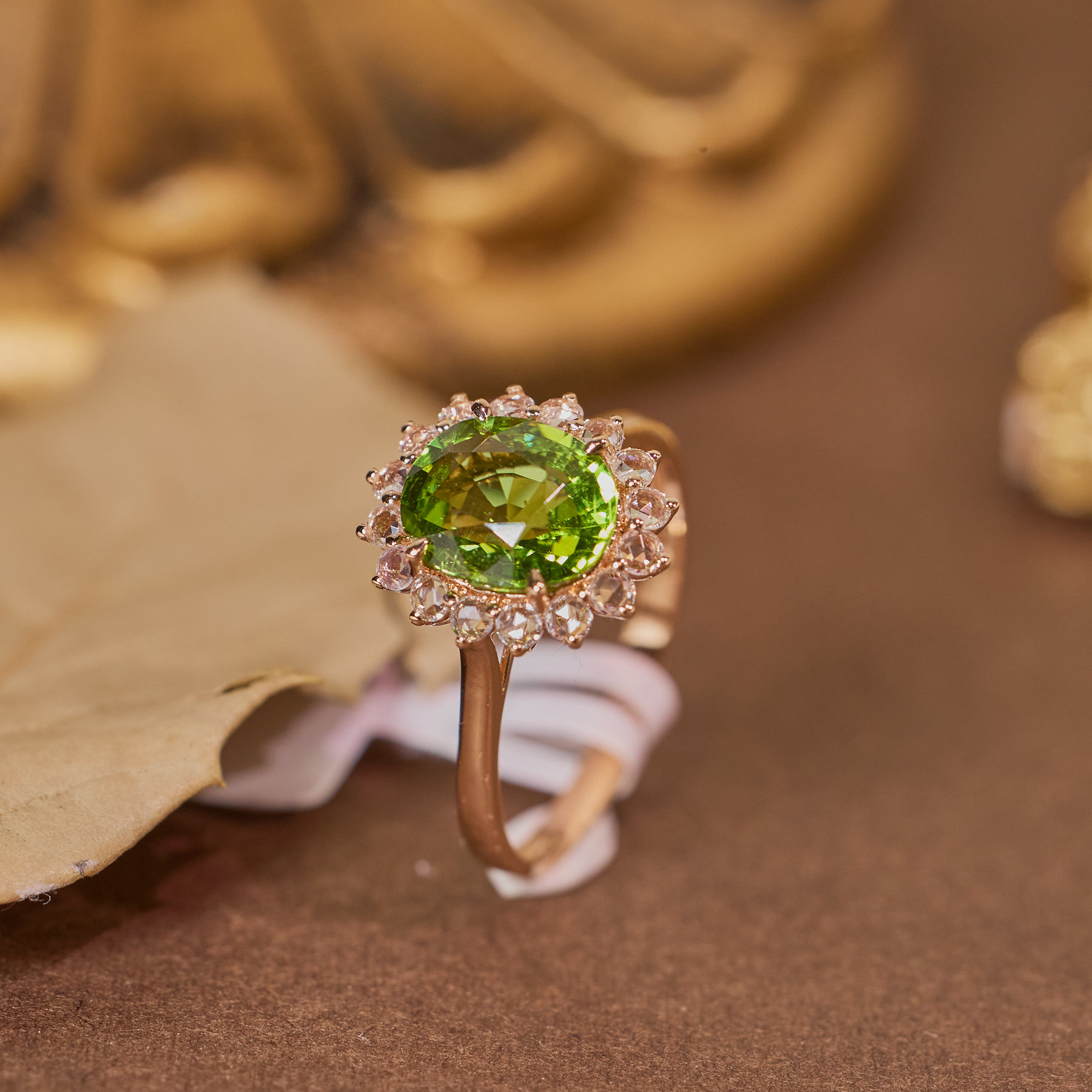 【玉峰珠宝丨安娜严选】碧玺戒指18K金【U3348】多样性发一