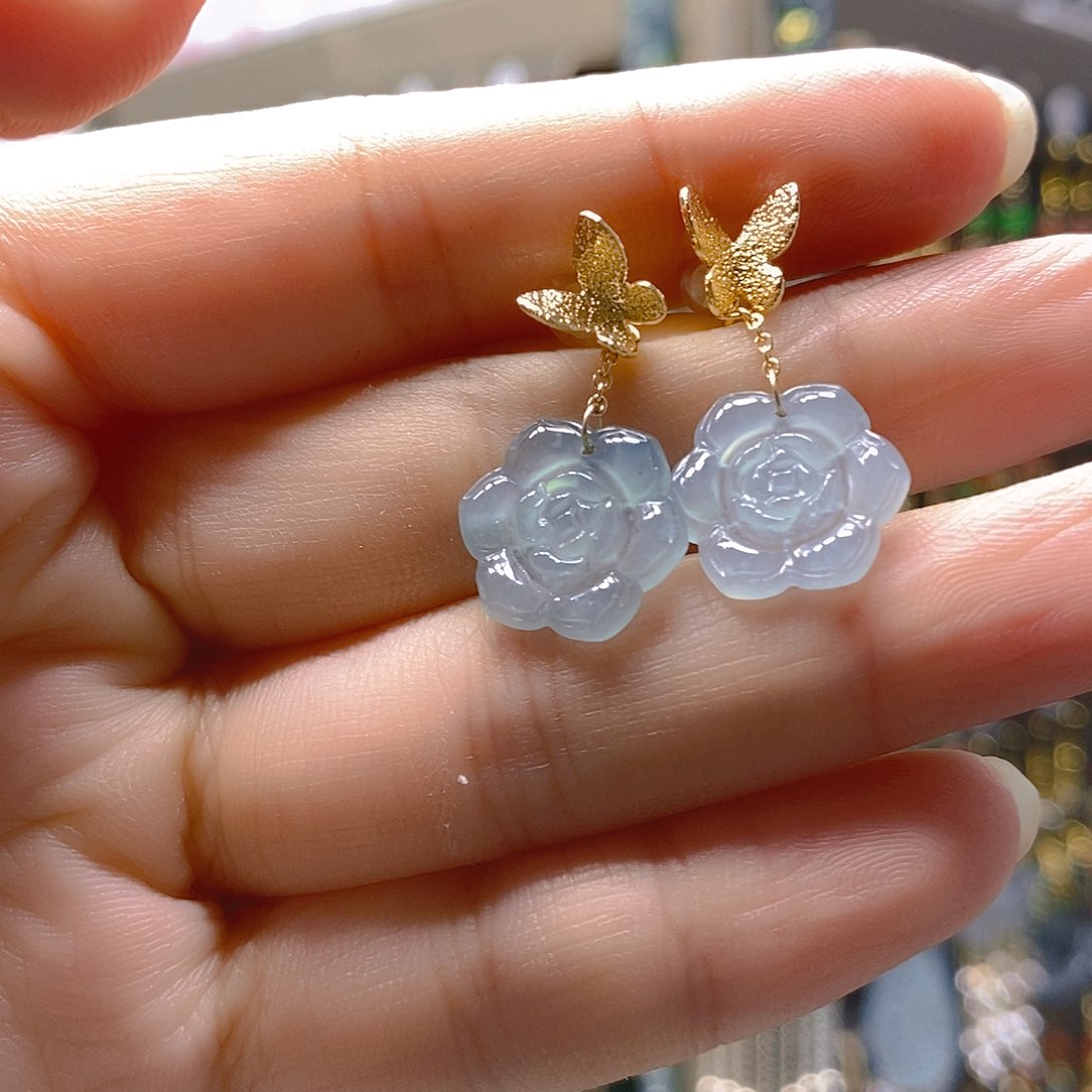未镶嵌翡翠耳饰翡翠