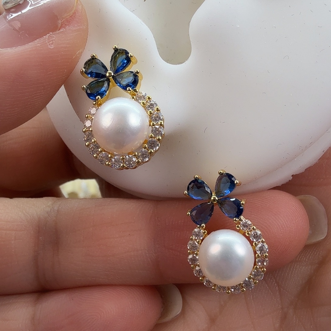 淡水珍珠耳饰未镶嵌