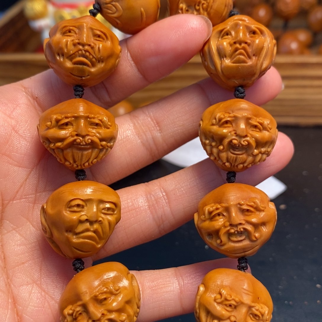 橄榄核手串/手链微***李须派罗汉，微瑕疵