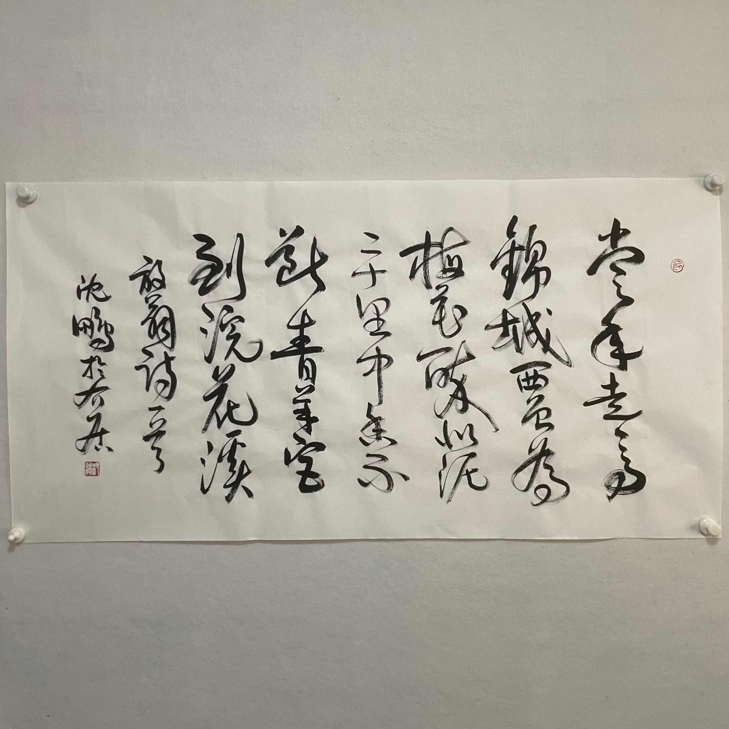 5190书法 纸本水墨 136×68cm