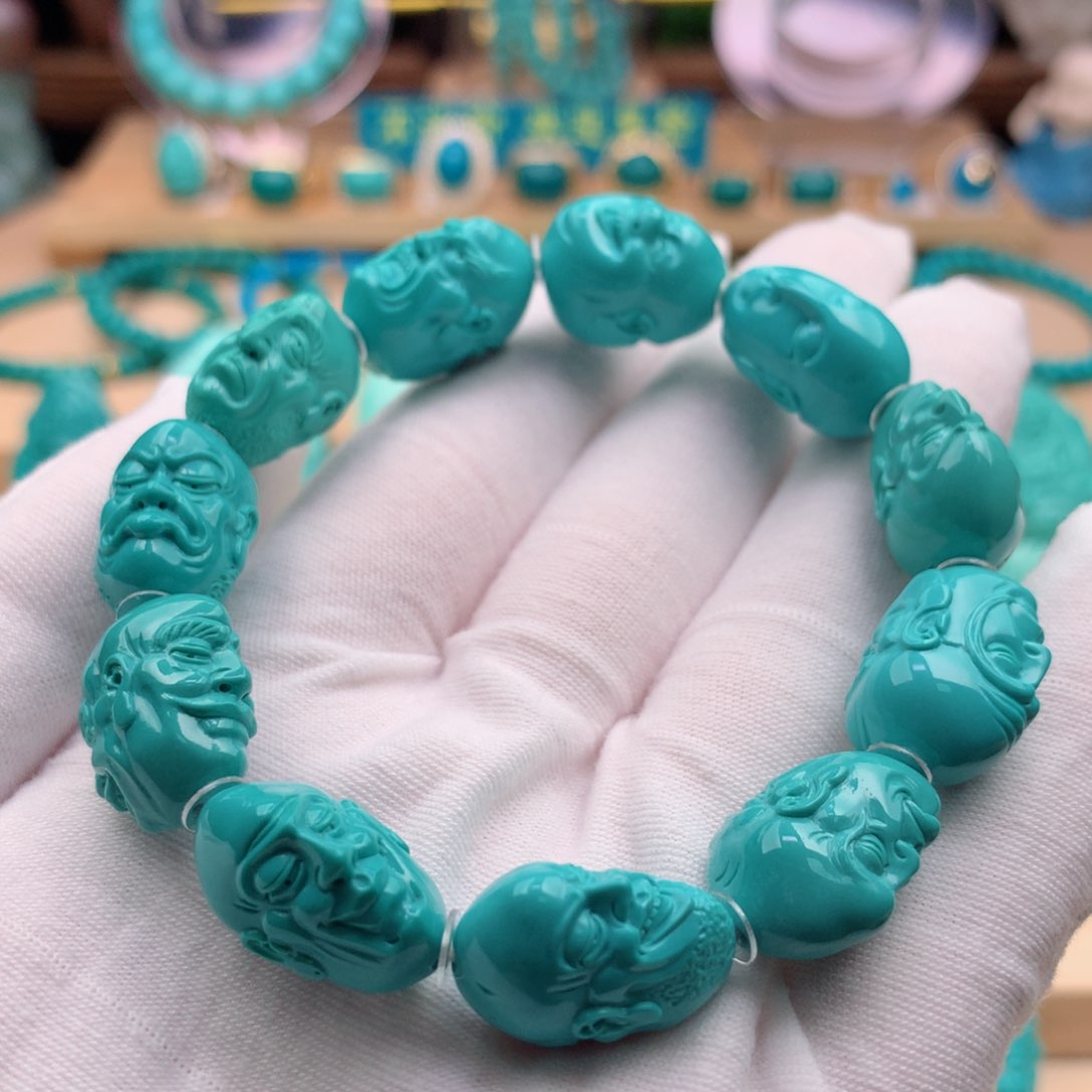 绿松石珠宝奇石未镶嵌