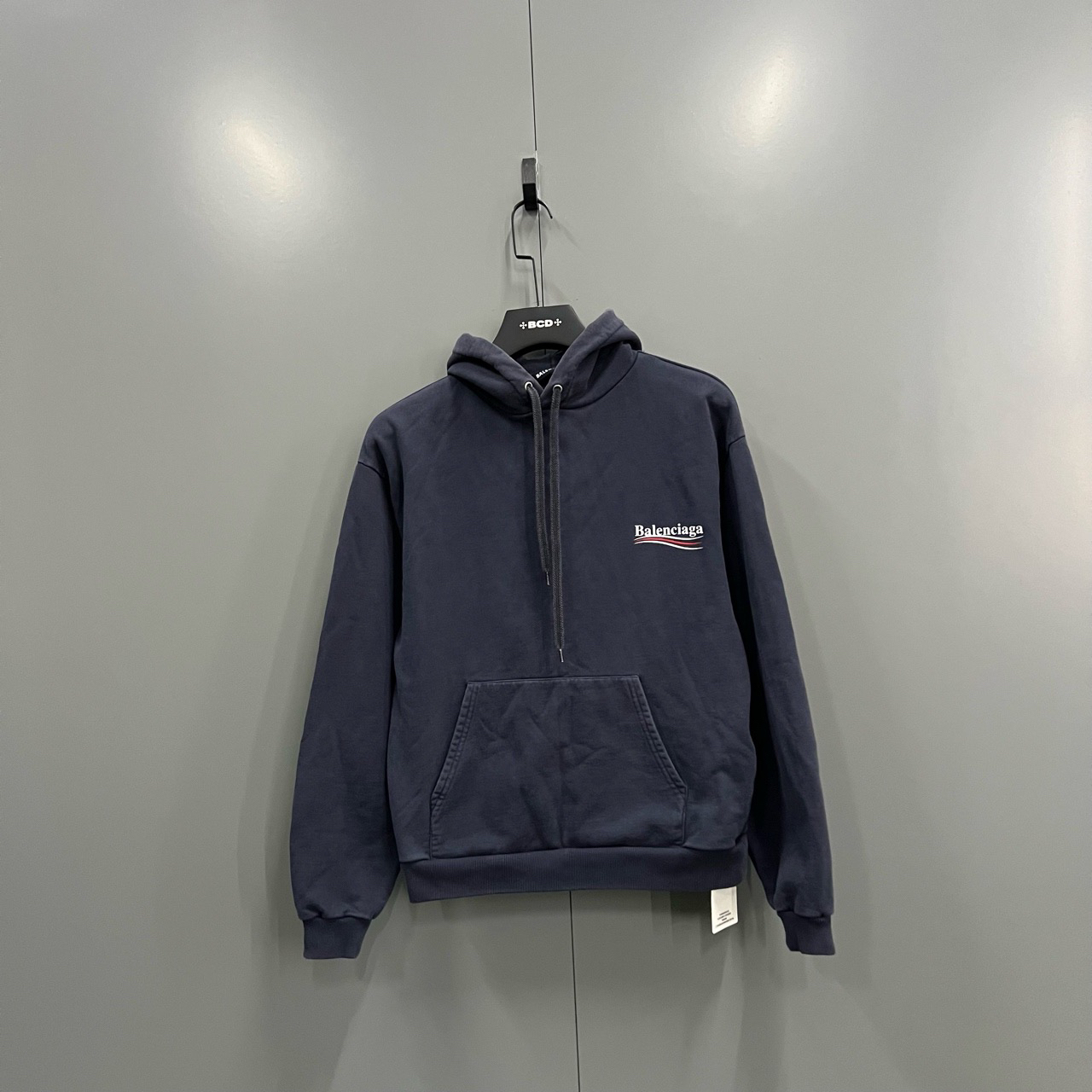 95新 Balenciaga/巴黎世家 （bb）可乐帽衫 XS码/101584