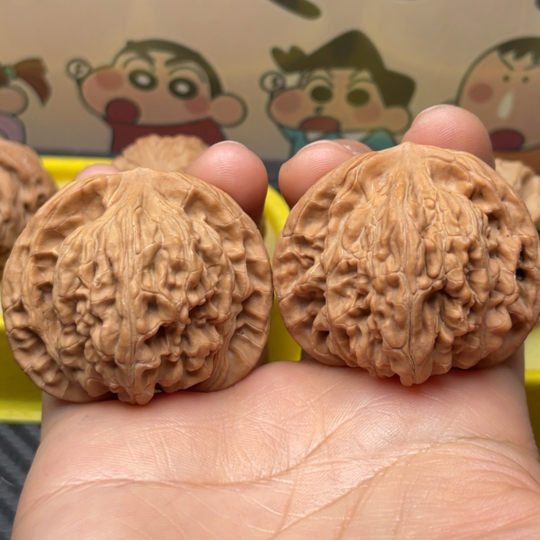 不***椿文玩核桃吊坠43望月