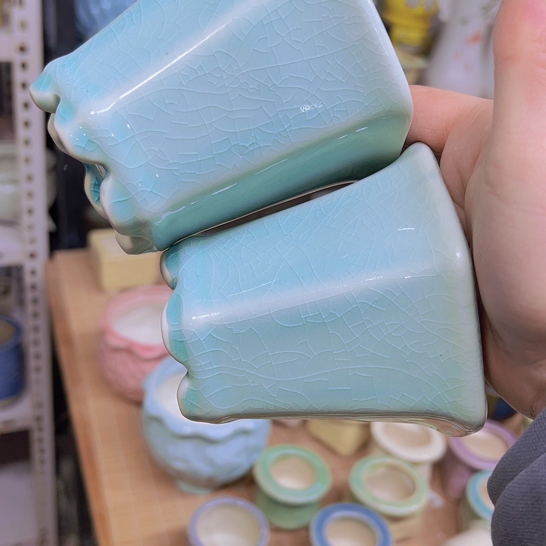 红陶陶瓷花盆当场满12包邮