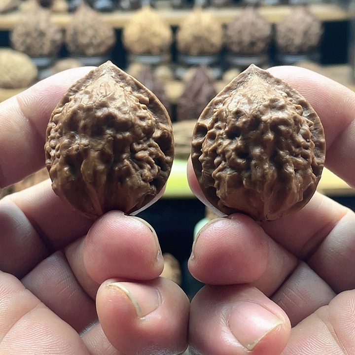把件文玩核桃精品鬼脸7