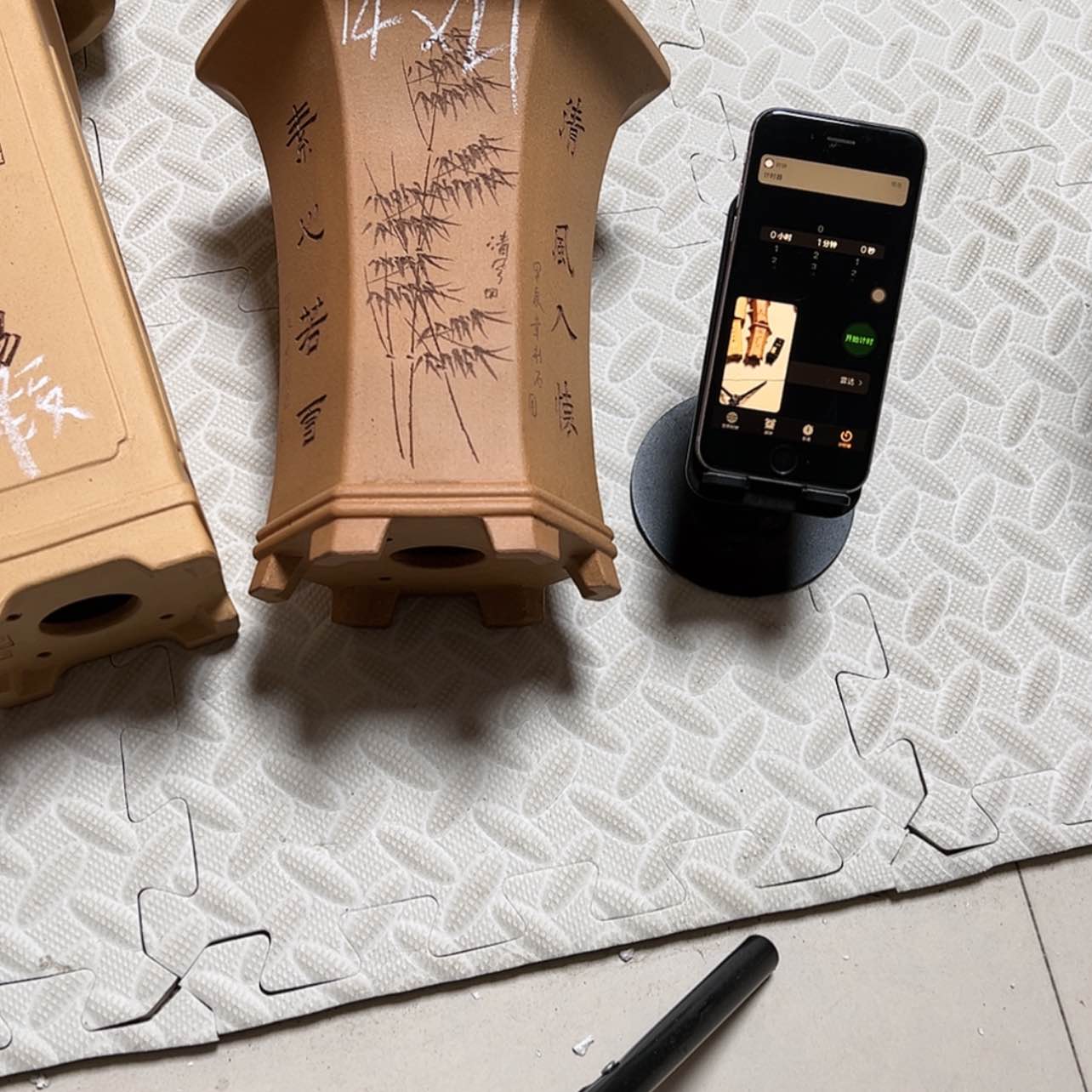 【闪购商品】紫砂花盆黑**香周之夏精品紫砂花盆