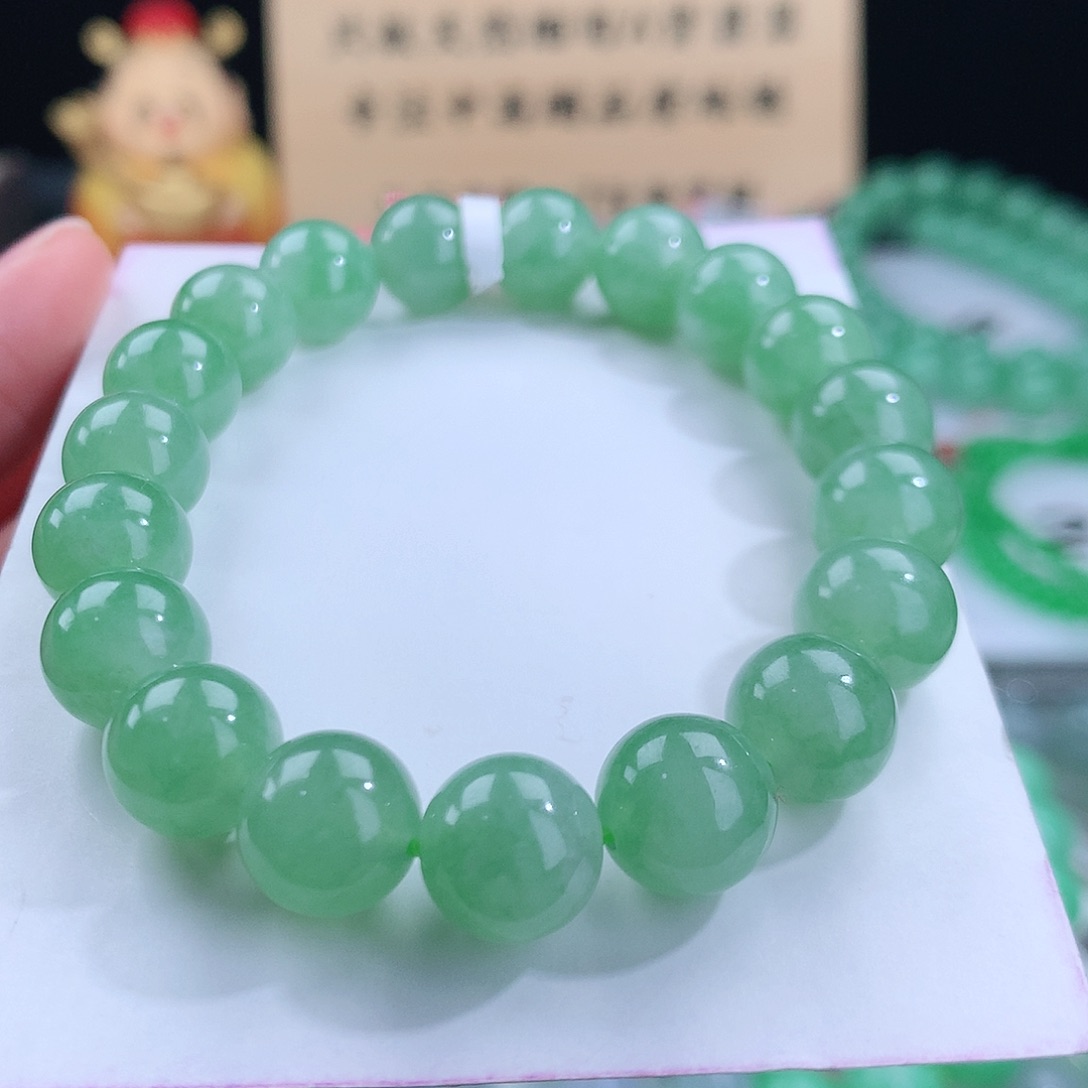 翡翠手链未镶嵌卡10mm