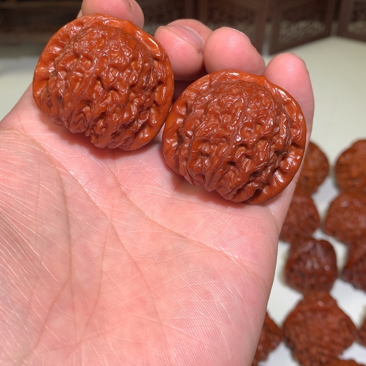 文玩核桃把件血麒麟38.5