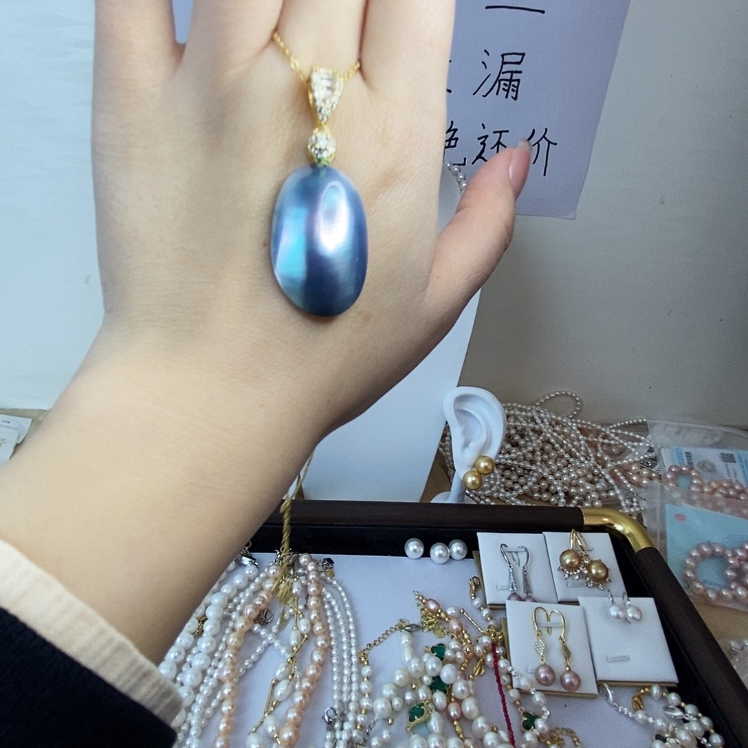 合金颈饰淡水珍珠