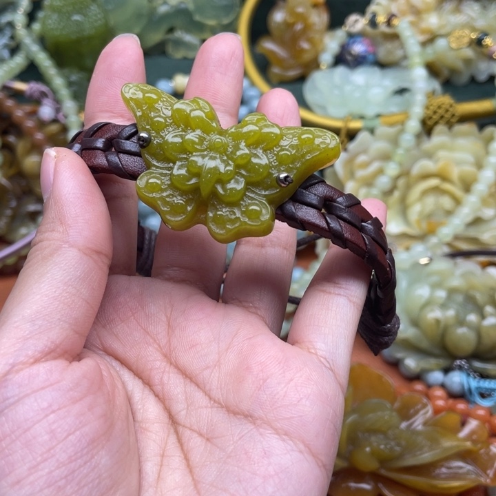 蛇纹石玉手牌合金