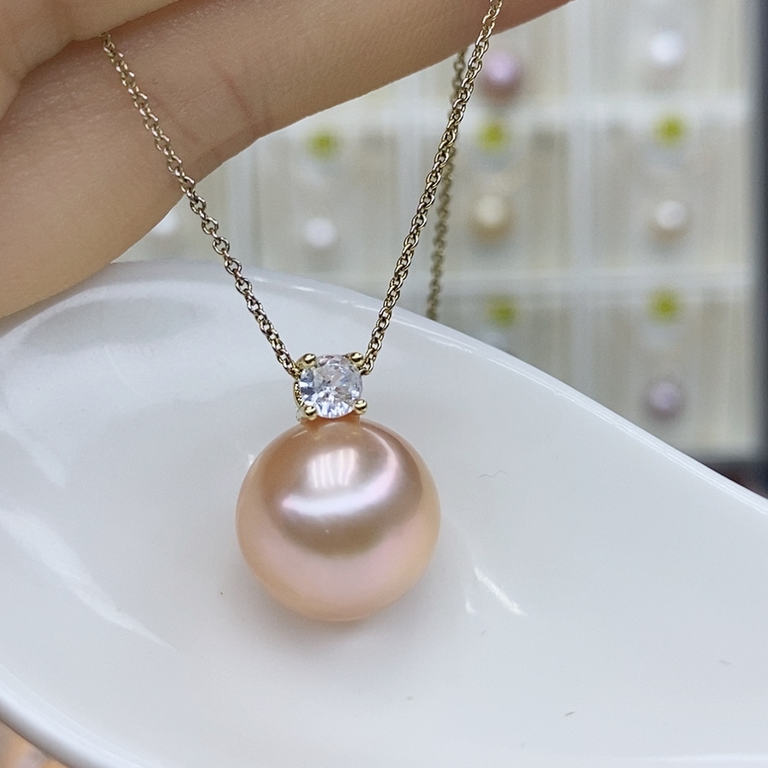 合金淡水珍珠颈饰