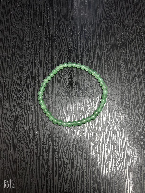 C16 天然缅甸A货老油青手串卡4mm