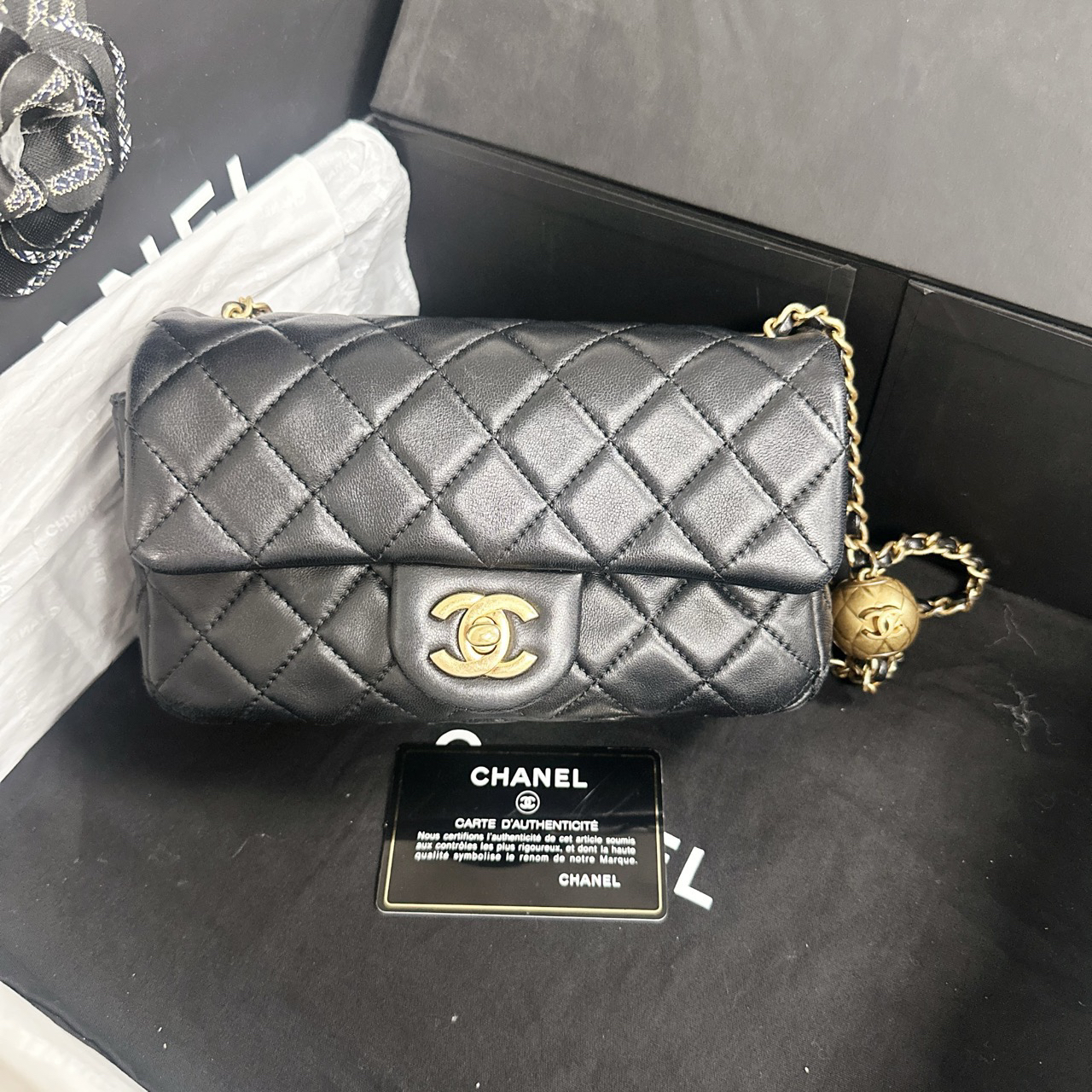 99新 Chanel/香奈儿 金球大mini （0357）