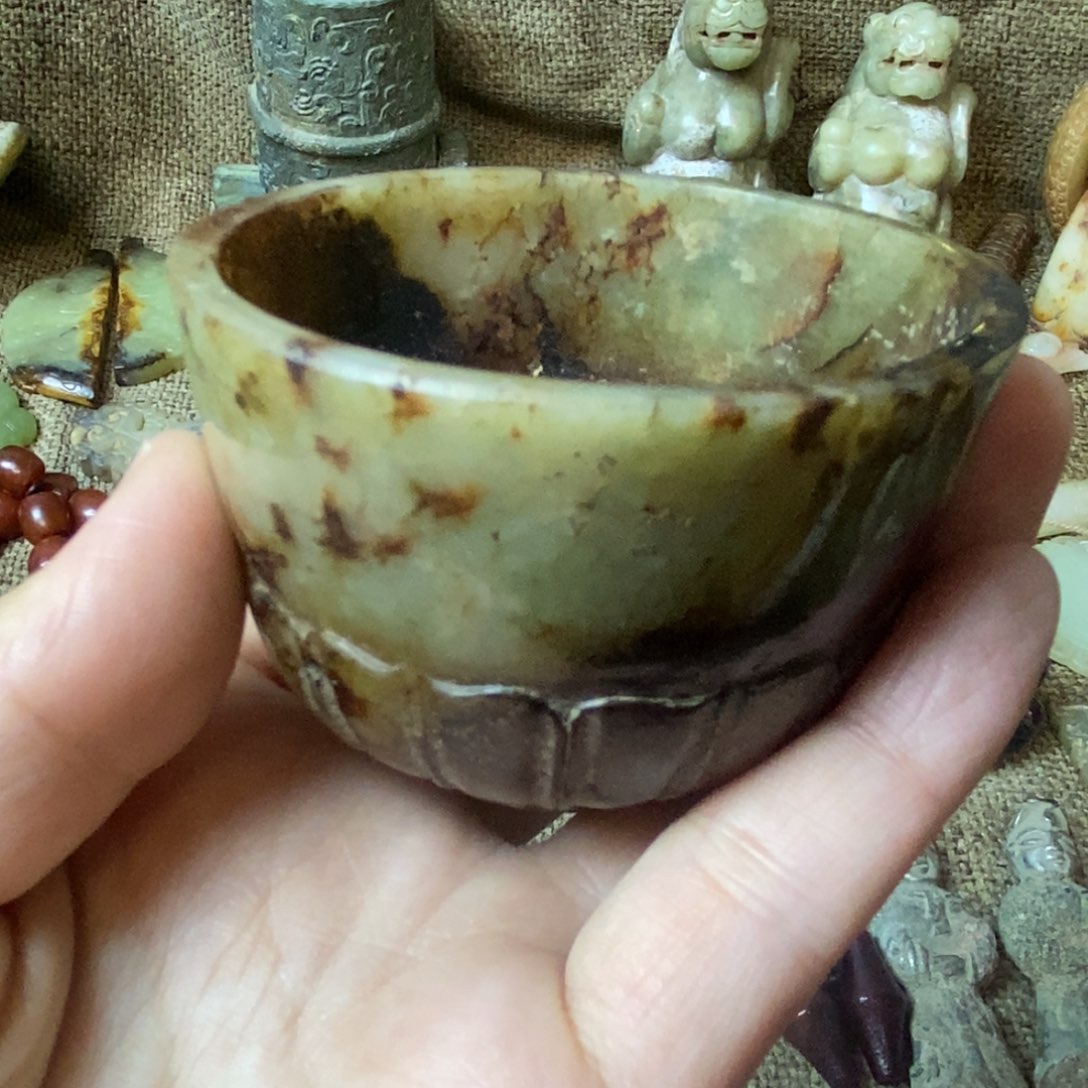 宋代天青色釉盘！你们的人，我李*壮