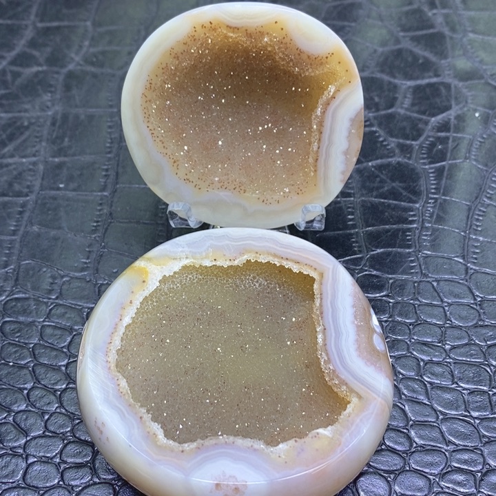 未镶嵌珠宝半成品水晶黄晶盆