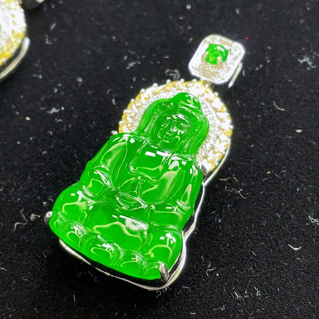 翡翠未镶嵌吊坠(不含链)