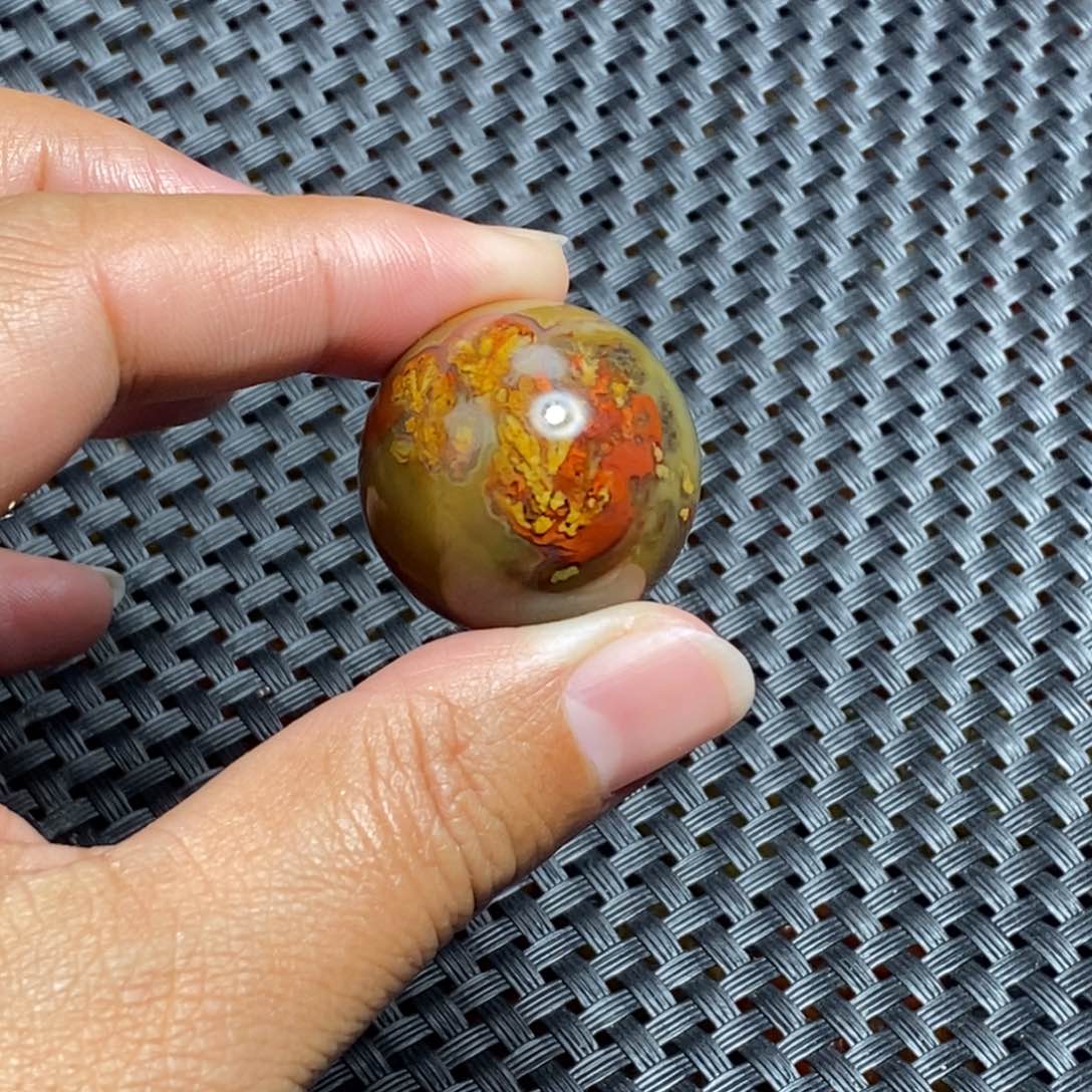 玛瑙/玉髓战国红未镶嵌飞*