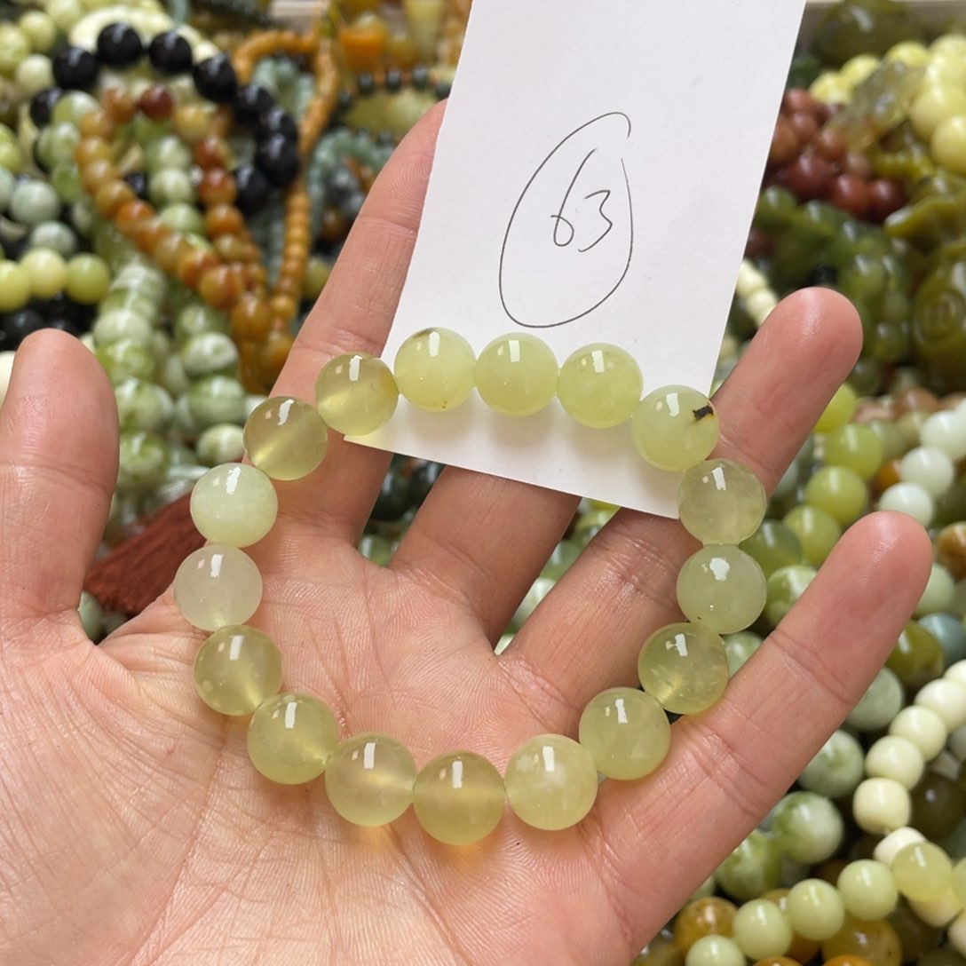 蛇纹石玉手链未镶嵌