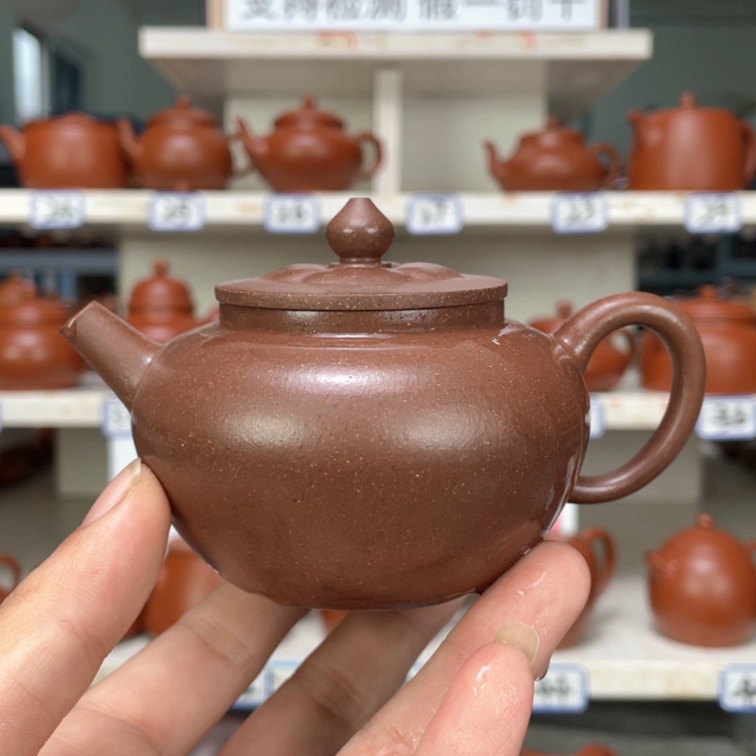 紫砂茶壶紫降全手180毫升