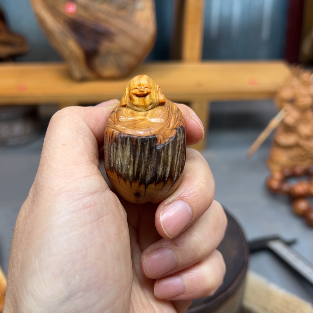 用***9柏木崖柏木摆件手把件，