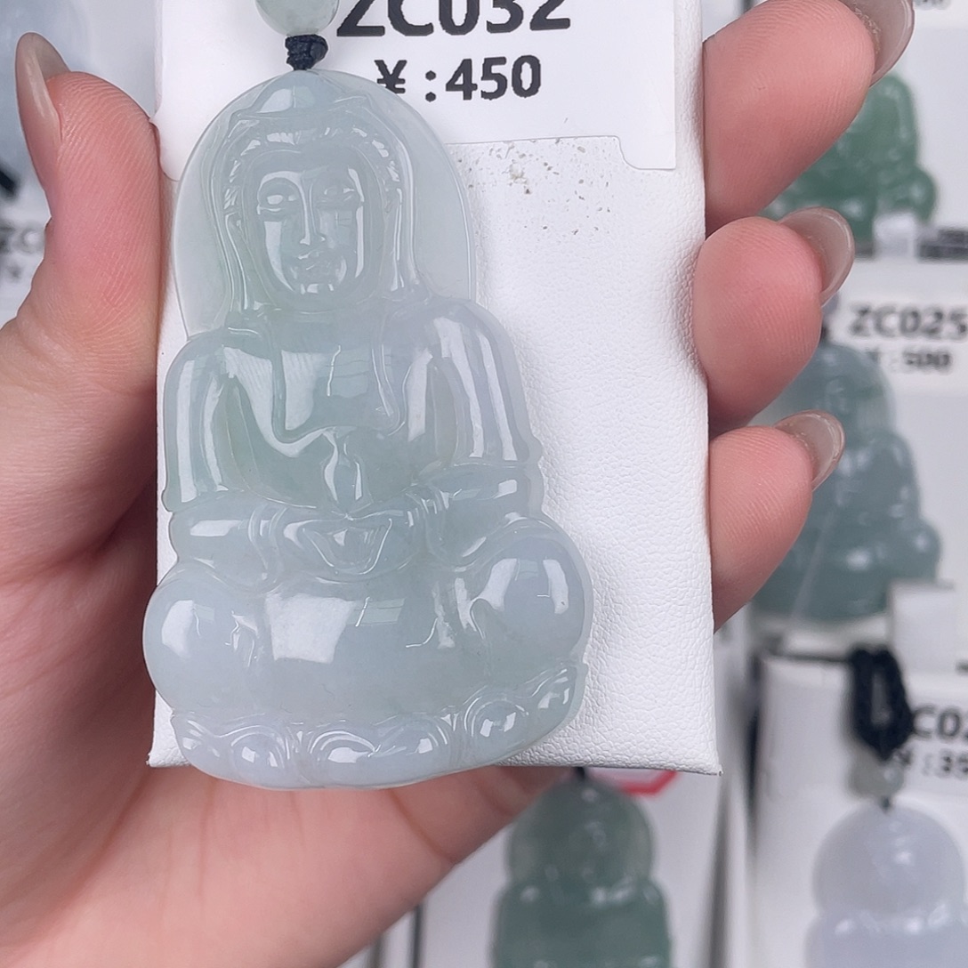 翡翠未镶嵌颈饰zc032