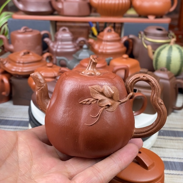 紫砂茶壶南瓜180cc新年特惠价