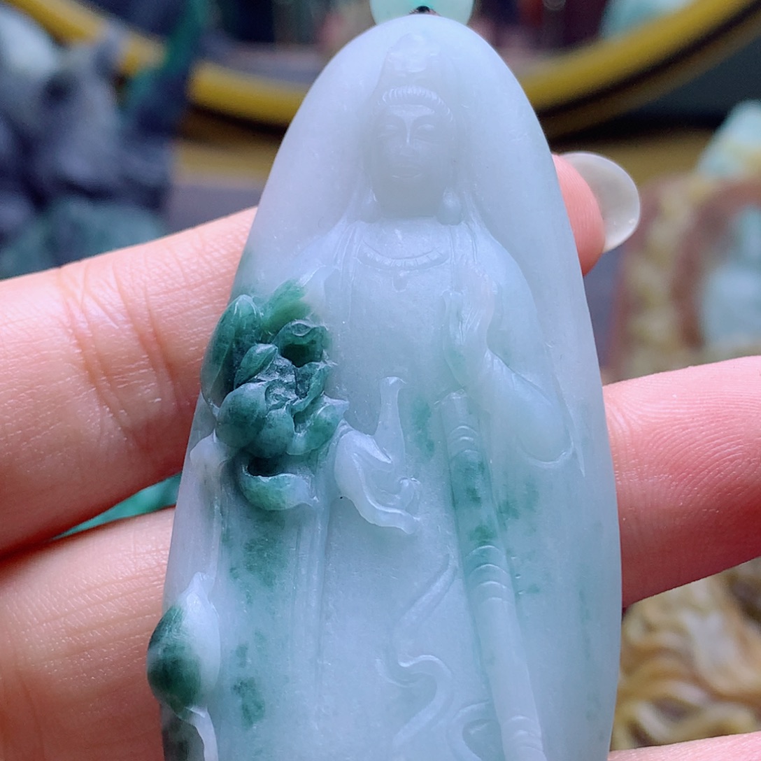 霸***虾定制翡翠未镶嵌翡翠