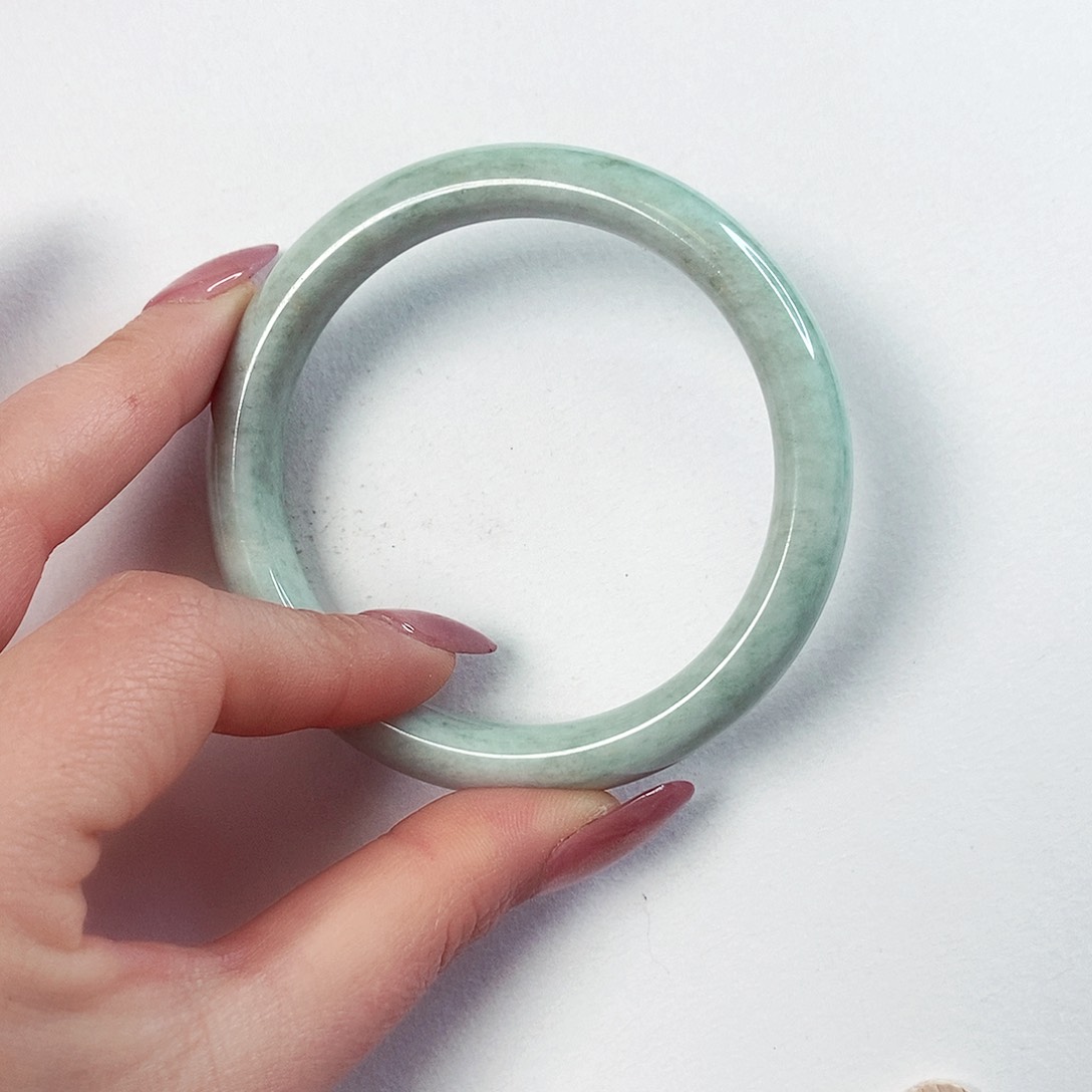 蓝田玉（蛇纹石化大理石玉）手镯未镶嵌