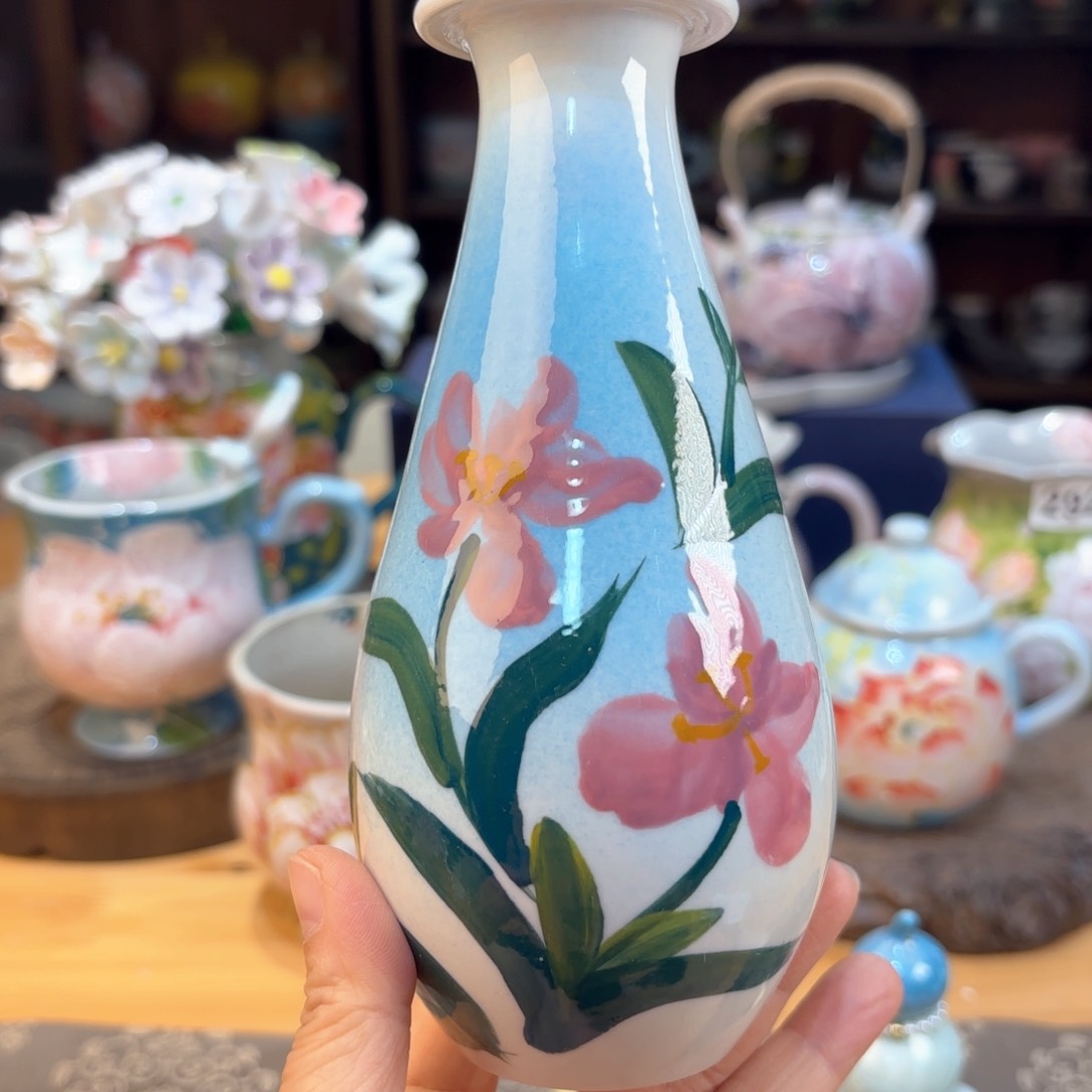 景德镇手绘高温釉下彩陶瓷茶具