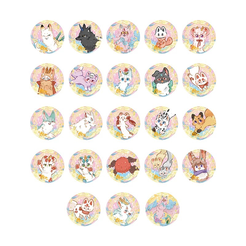 有兽焉漫画千话马口铁徽章盲盒卡通角色吧唧胸针