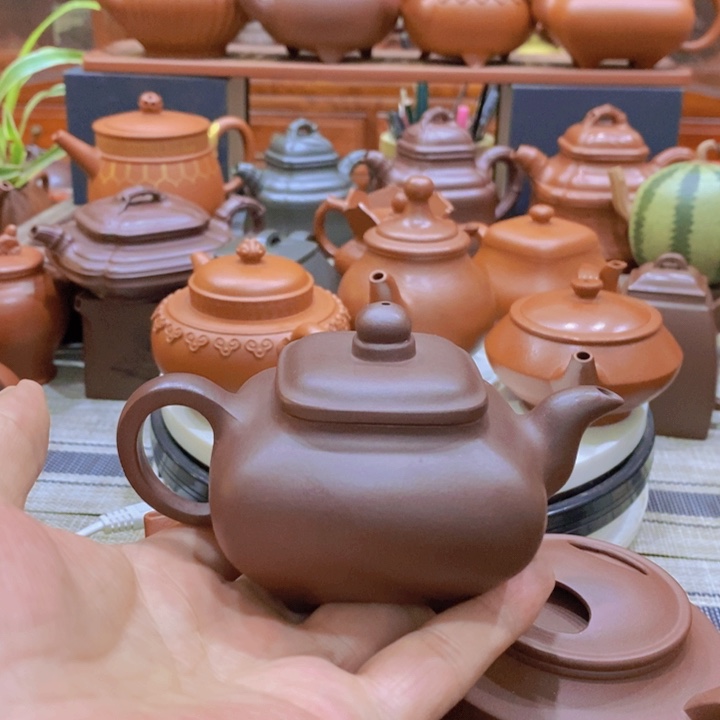 紫砂茶壶全手工传炉130-260cc原矿老紫泥