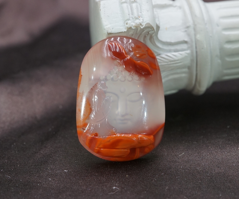 南红佛吊坠 AK021239