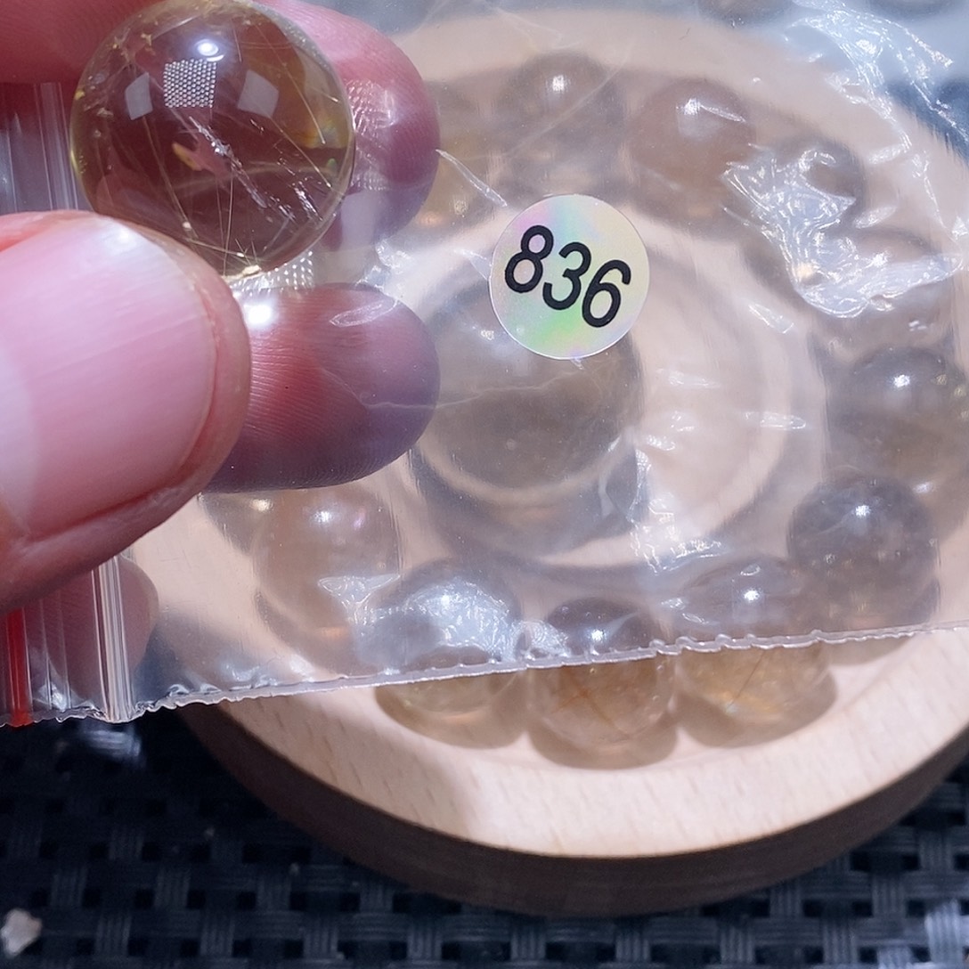 六***陀发晶手链未镶嵌天然水晶