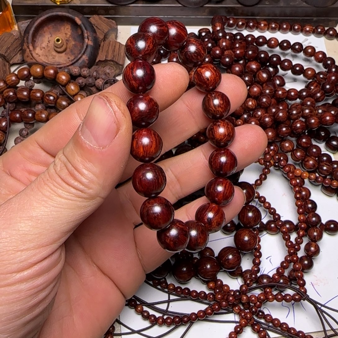 其他降真香海南红降1.2圆珠手串