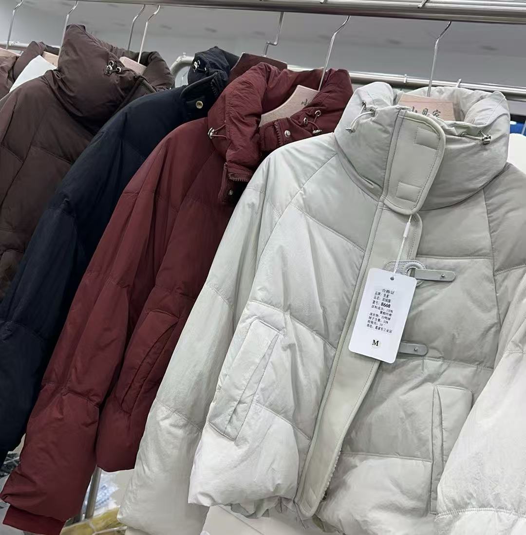 冬季宽松时尚立领羽绒短款外套